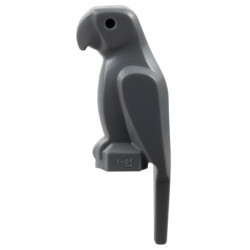 Bird, Parrot with Large Beak: {тъмно каменно сив}