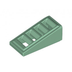 Покривна плочка с решетка 1X2x2/3: {пясъчно зелен}