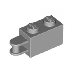 Brick, Modified 1 x 2 with Handle on End - Bar Inset from Edge of Handle: {умерено каменно сив}
