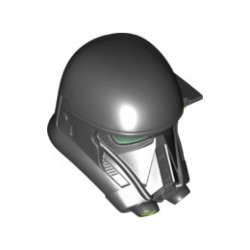 Large Figure Head Modified SW Death Trooper with Dark Green Core and Lime Circles Pattern: {черен}