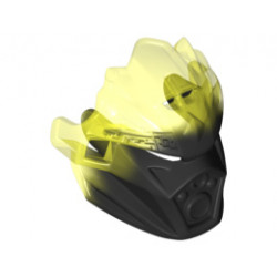 Bionicle Mask of Earth (Unity) with Marbled Trans-Neon Green Pattern: {черен}
