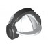 Minifigure, Headgear Helmet Construction with Black Ear Protector / Headphones Pattern: {бял}