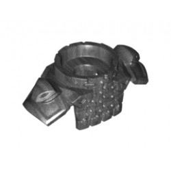 Minifigure, Armor Breastplate with Round Collar, Chain Mail, Shoulder Pads with Snake Heads and 1 Stud on Back: {титаниево метален}