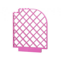 Belville Wall, Lattice 12 x 1 x 12 Curved: {ярко пурпурен}