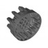 Wheel Hard Plastic with Large Cleats and Flanges: {тъмно каменно сив}