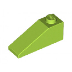 Покривна плочка 1X3/25° : {ярко жълто-зелен}