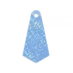 Mini Doll, Cape Cloth, Friends, Long Narrow with 1 Small Top Hole and Silver Dots Pattern: {умерено син}