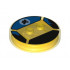 Dimensions Toy Tag 4 x 4 x 2/3 with 2 Studs for E. T. #55 with Bicycle Silhouette over Moon in Blue Sky Pattern: {прозрачно жълт}