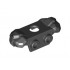 Minifigure, Armor Rock Shoulder Pads with 2 Back Studs: {черен}