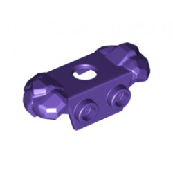 Minifigure, Armor Rock Shoulder Pads with 2 Back Studs: {светло виолетов}