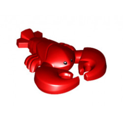 Lobster with Black Eyes Pattern: {ярко червен}