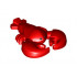 Lobster with Black Eyes Pattern: {ярко червен}