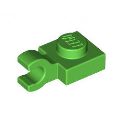 Плочка 1X1 с държач вертикален : {ярко зелен}