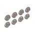 Wheel Cover 5 Spoke Wide and 5 Spoke Framed for Wheel 18976, 8 in Bag - 4 of Each (Multipack): {сребърно метален}