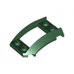 Плочка 2х4х1 1/3 със странична дъга: {земно зелен}