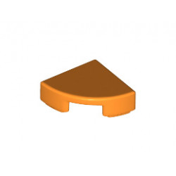1/4 Кръгла плочка 1X1: {ярко оранжев}