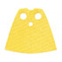Minifigure, Cape Cloth, Short, Shiny Satin Fabric: {ярко жълт}