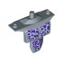 Large Figure Torso Armor Shoulder Studs with Dark Purple Spots and Medium Blue Veins Pattern: {пясъчно син}