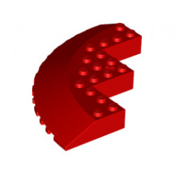 Кръг 90D 10X10, изкривен 18D: {ярко червен}