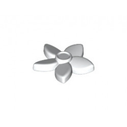 Friends Accessories Hair Decoration, Flower with Pointed Petals and Pin: {бял}