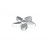 Friends Accessories Hair Decoration, Flower with Pointed Petals and Pin: {бял}