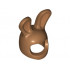 Minifigure, Headgear Mask Bunny Ears with Dark Tan Auricles Pattern: {умерен нуга}