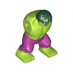 Body Giant, Hulk with Dark Green Hair and Magenta Pants Pattern: {ярко жълто-зелен}