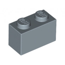 Тухличка 1X2 : {пясъчно син}