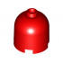 Brick, Round 2 x 2 x 1 2/3 Dome Top - Blocked Open Stud : {ярко червен}