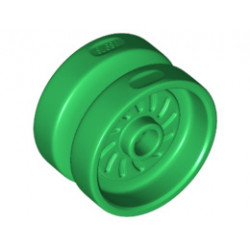 Джанта 18 x 12 mm с кръстат отвор и пъпка: {тъмно зелен}