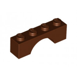 Тухличка с арка 1X4 : {червеникаво-кафяв}