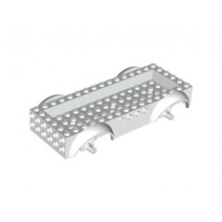 Vehicle, Base 8 x 16 x 2 1/2 with Mudguards and 14 x 4 Recessed Center with 3 Holes: {бял}
