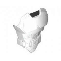 Large Figure Torso with SW Stormtrooper Armor Pattern (Original Trilogy): {бял}