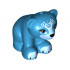 Bear, Friends / Elves, Cub, Sitting with Black Nose, White Face Decorations and Medium Blue Paws and Muzzle Pattern (Blubeary): {тъмно небесносин}