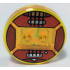 Dimensions Toy Tag 4 x 4 x 2/3 with 2 Studs for Marceline with Red Guitar with Strings Pattern: {прозрачно жълт}
