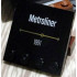 Tile, Modified 4 x 4 with Studs on Edge with 'Metroliner 1991' Pattern: {черен}