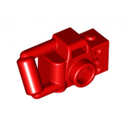 Minifigure, Utensil Camera Handheld Style with Extended Handle: {ярко червен}