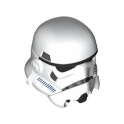 Large Figure Head Modified SW Stormtrooper Helmet Pattern: {бял}
