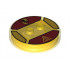Dimensions Toy Tag 4 x 4 x 2/3 with 2 Studs for Hermione Granger #53 with Gryffindor and Deathly Hallows Symbol Pattern: {прозрачно жълт}