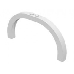 Arch 1 x 12 x 5 Curved Top: {бял}
