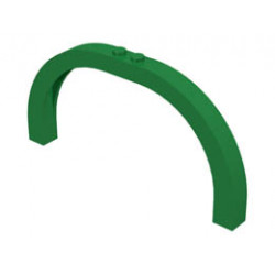 Arch 1 x 12 x 5 Curved Top: {тъмно зелен}