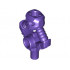 Minifigure, Weapon Djinn Sword Hilt with Skull and Bar: {светло виолетов}