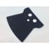 Minifigure, Cape Cloth, Front Collars - Traditional Starched Fabric: {черен}