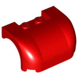 Vehicle, Mudguard 3 x 4 x 1 2/3 Curved : {ярко червен}