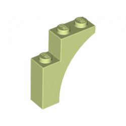 Тухличка с дъга 1X3X3: {пролетно жълто-зелен}