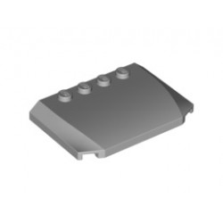 Плочка 4X6X2/3 : {умерено каменно сив}