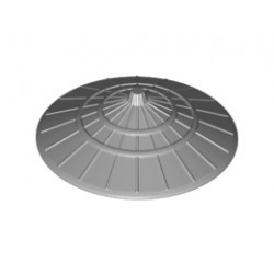 Шапка за глава на фигурка No. 7: {умерено каменно сив}