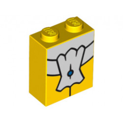 Тухличка 1X2x2 No.: {ярко жълт}