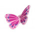 Minifigure, Wings Butterfly with Magenta and Blue Pattern: {прозрачен умерено червеникаво виолетов}