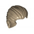 Minifigure, Hair Swept Back with Short Ponytail: {пясъчно жълт}